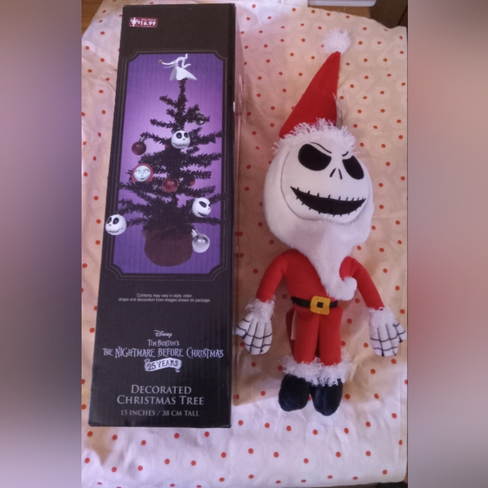 Jack Skellington 25th Anniversary Tree and Plush